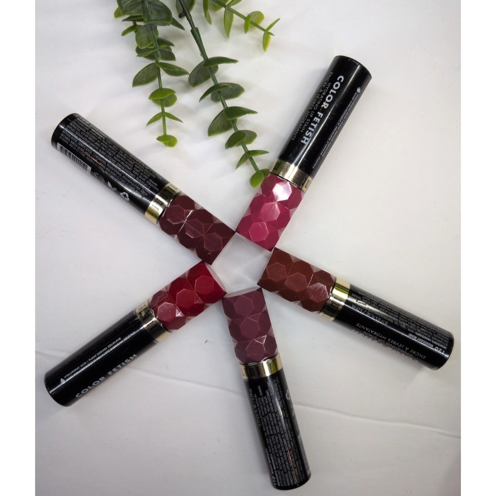 SEALED LOT 5🥰Milani Color Fetish Lipstick Stain Pink Mauve Bitten That's Fire